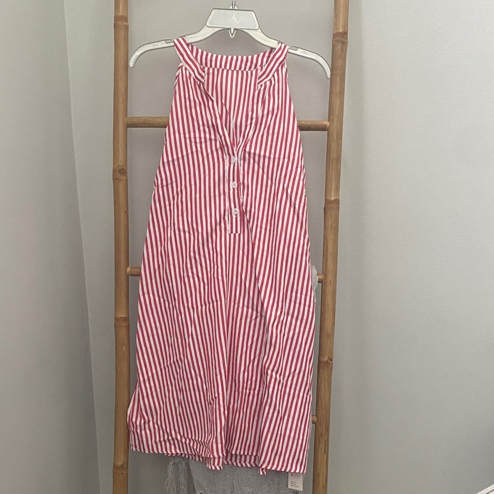 Cupshe Red and White Striped coverup NWT - Picture 2 of 10
